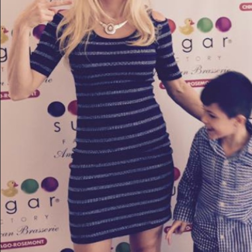 Strip dress